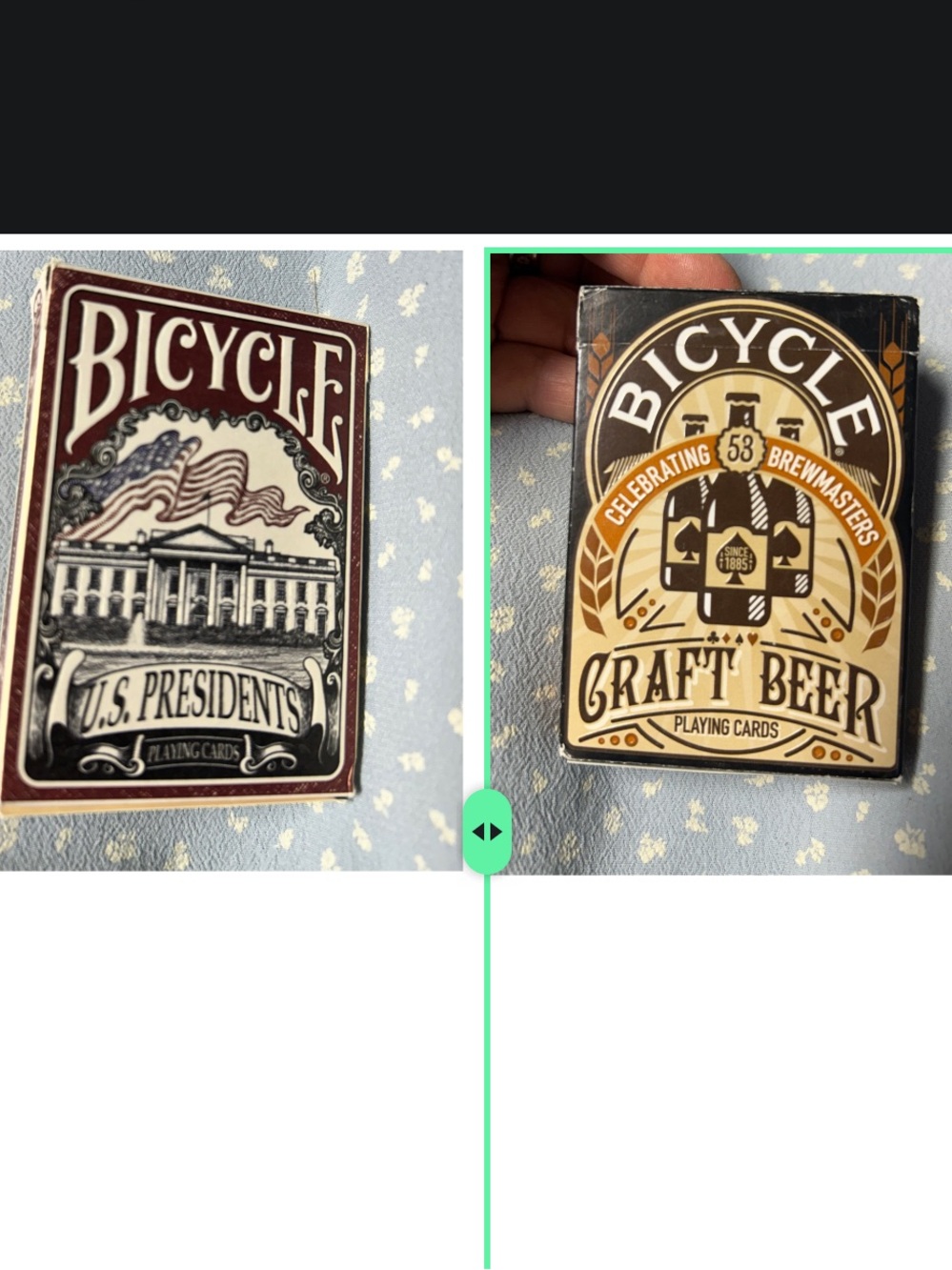 2 Decks Bicycle Playing Cards- Craft Beer & U.S. Presidents 2015